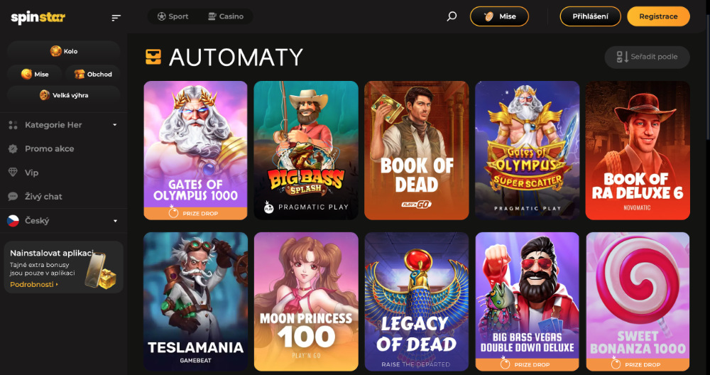 Spinstar.bet automaty s vánoční tematikou