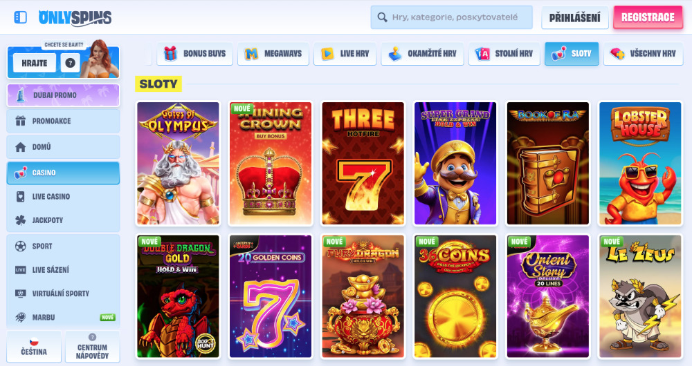 OnlySpins automaty s vánoční tematikou