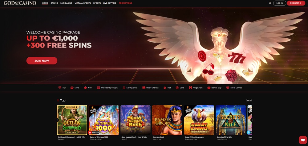 God of Casino casino úvod en