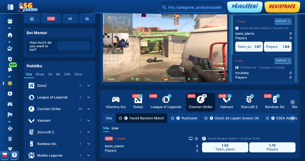 SGcasino esport