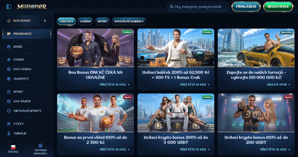 Millioner bonusy [listopad 2025] úvodní