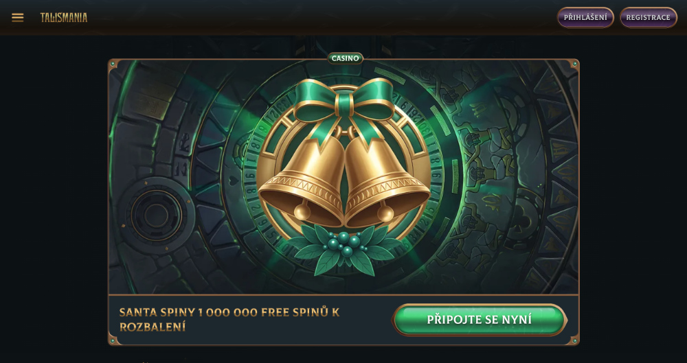 Prosincové free spiny v casinu Talismania