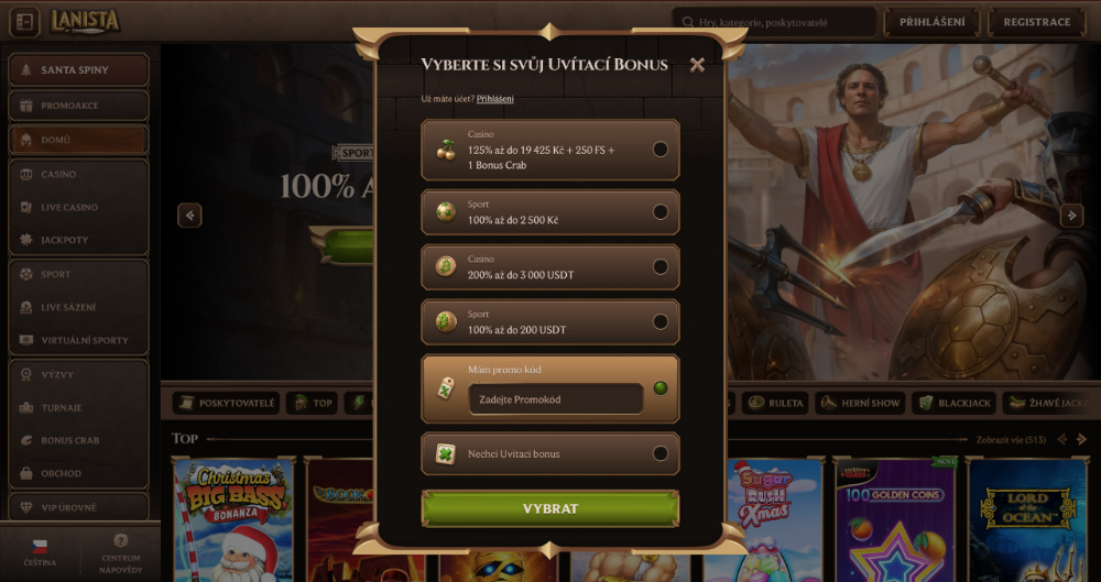 Logotipo de código promocional de Lanista