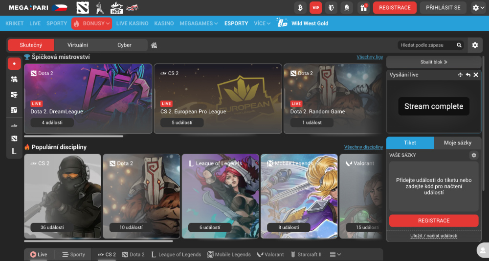 Rádi zkoušíte nové věci? Vsaďte si na virtuální sport v casinu Megapari úvodní