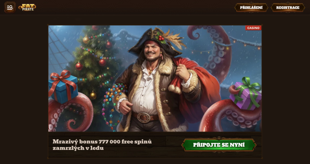 FatPirate free spins [prosinec 2025] úvodní