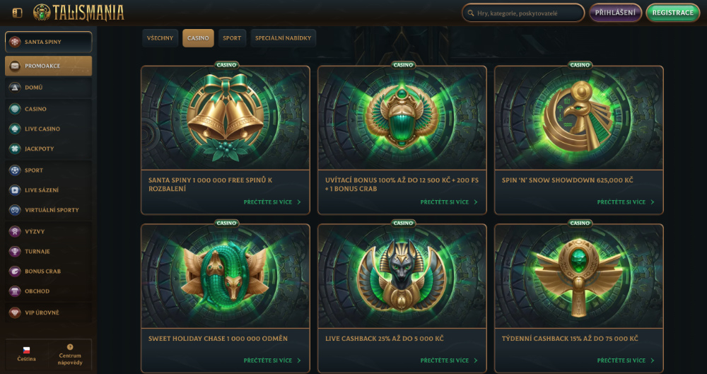 Talismania bonusy