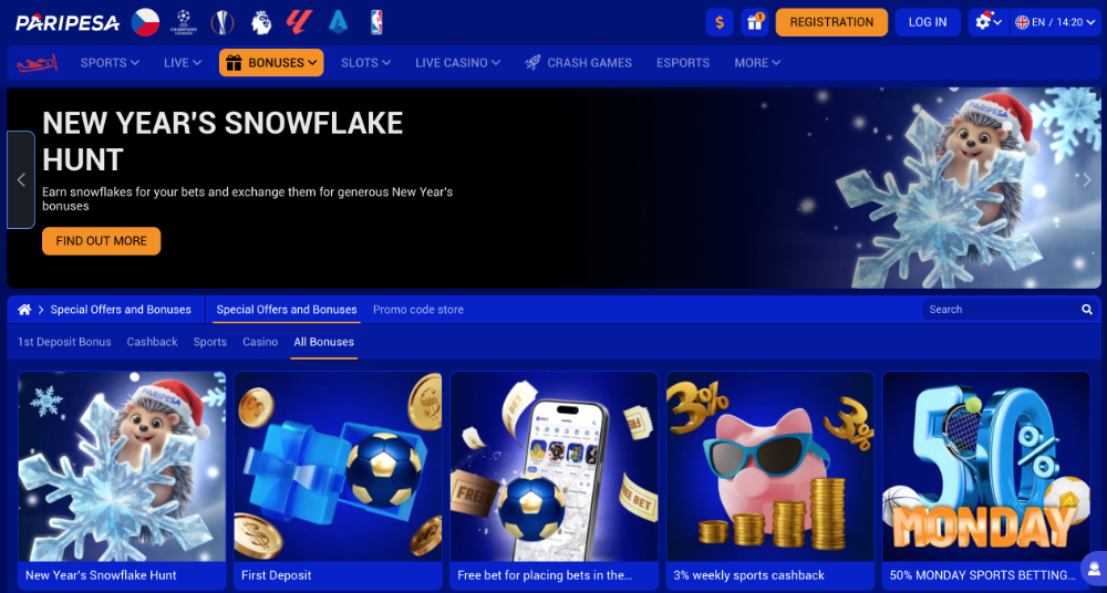 Užijte si Vánoce v casinu PariPesa bonusy, turnaje, adventní kalendář, tematické hry apod. úvodní