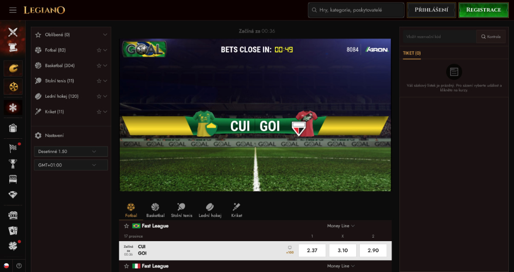 Rádi zkoušíte nové věci? Vsaďte si na virtuální sport v casinu Legiano úvodní