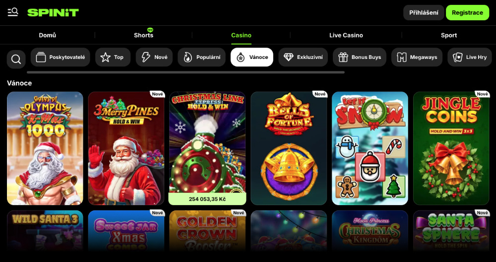Užijte si Vánoce v casinu Spinit: bonusy, turnaje, adventní kalendář, tematické hry apod.
