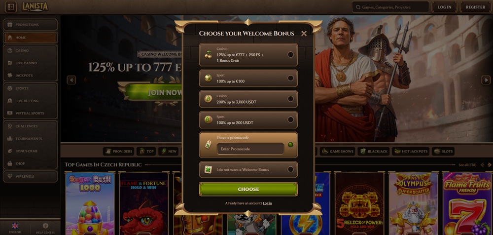 Lanista promo code úvod en