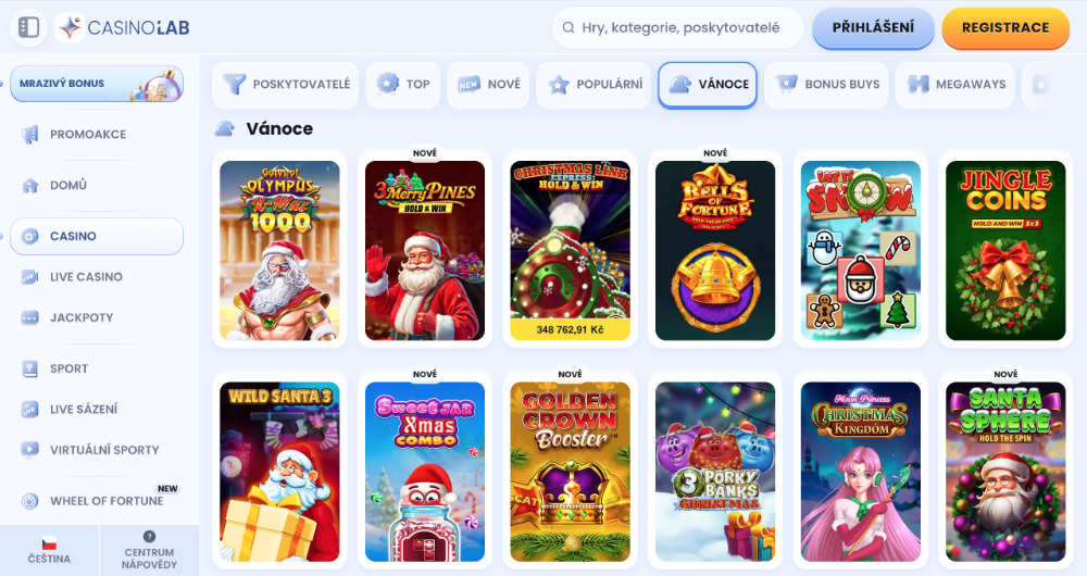 Užijte si Vánoce v casinu CasinoLab