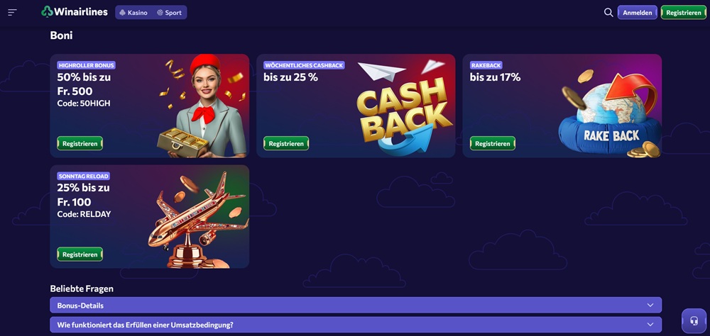 Winairlines bonusy úvod de