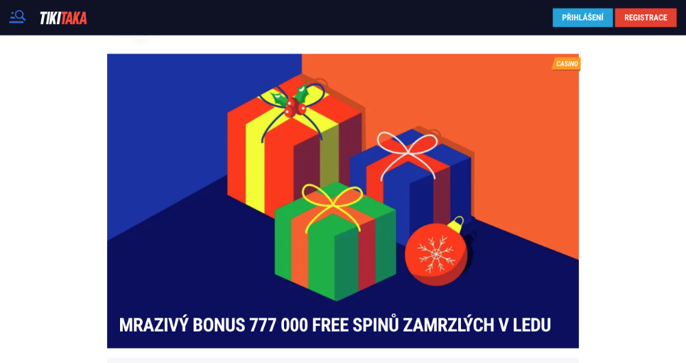Free spiny v casinu TikiTaka v prosinci 2025