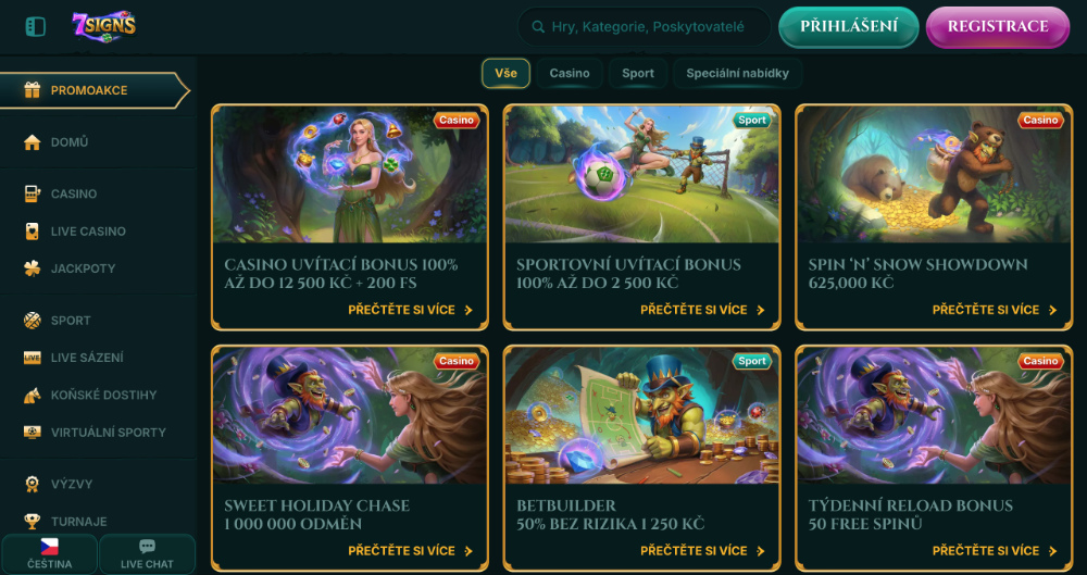 Prosincové bonusy v casinu 7Signs