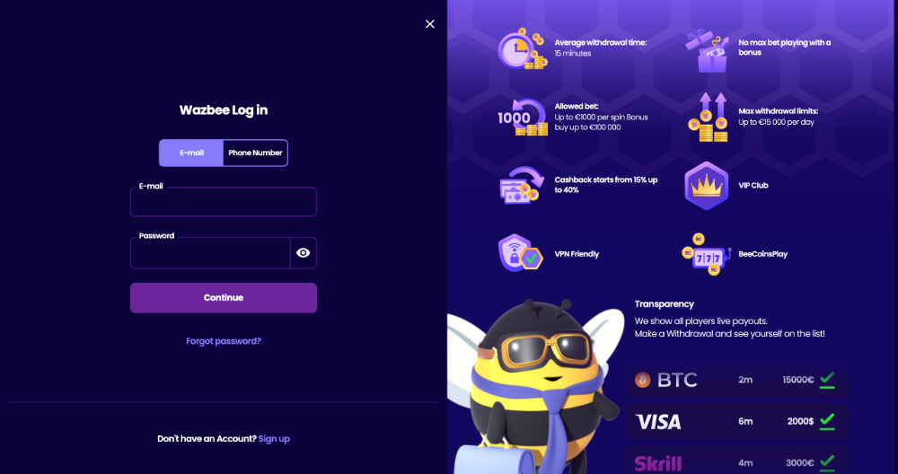 Wazbee login [Návod na přihlášení] úvod