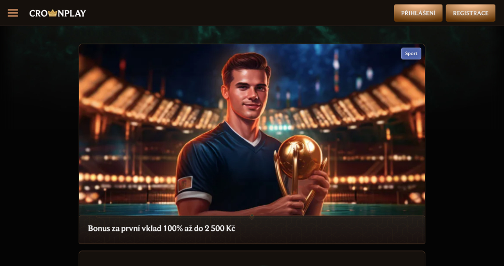 Promoakce v sázkové kanceláři CrownPlay