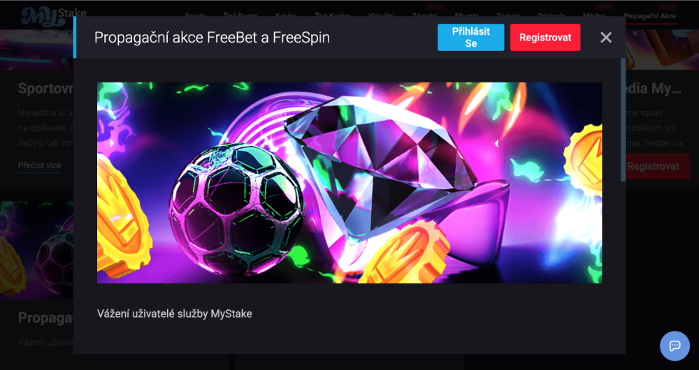 Prosincové free spiny v casinu MyStake