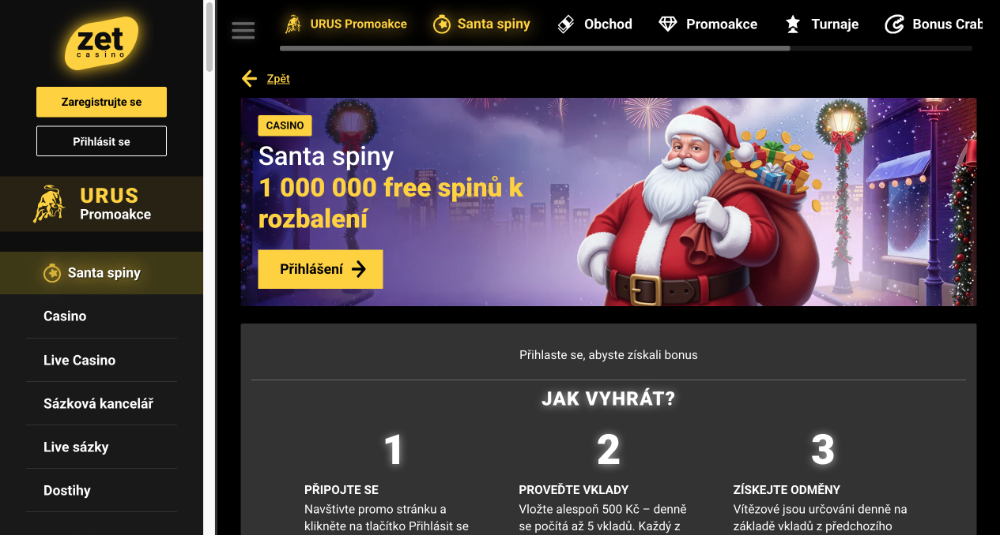 ZetCasino free spins [prosinec 2025] úvodní