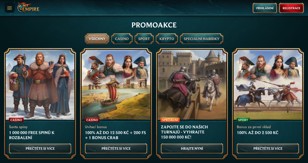 Lze získat v casinu My Empire no deposit bonus?