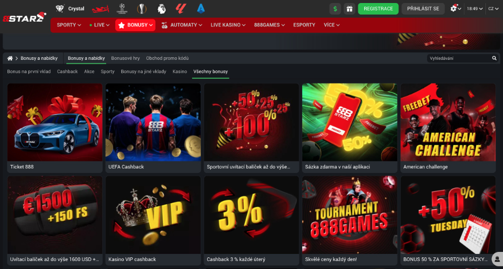888starz bonusy [Přehled TOP bonusů] úvodní