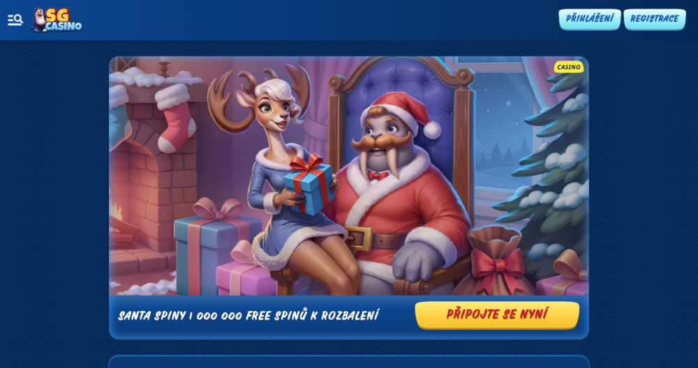 SGcasino free spins [prosinec 2025] úvodní