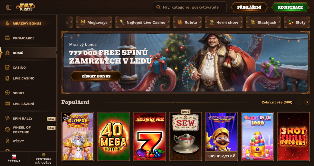 Vánoce v casinu FatPirate