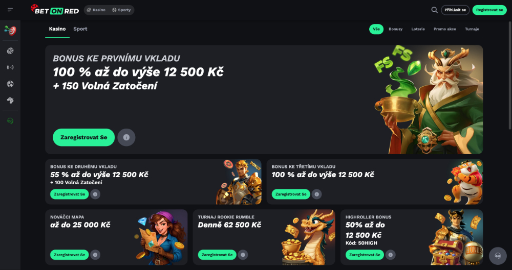 BetOnRed bonusy [prosinec 2025]
