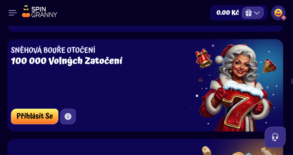 Spingranny free spins [prosinec 2025] úvodní