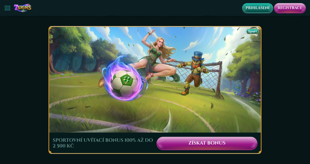Promoakce v sázkové kanceláři 7Signs
