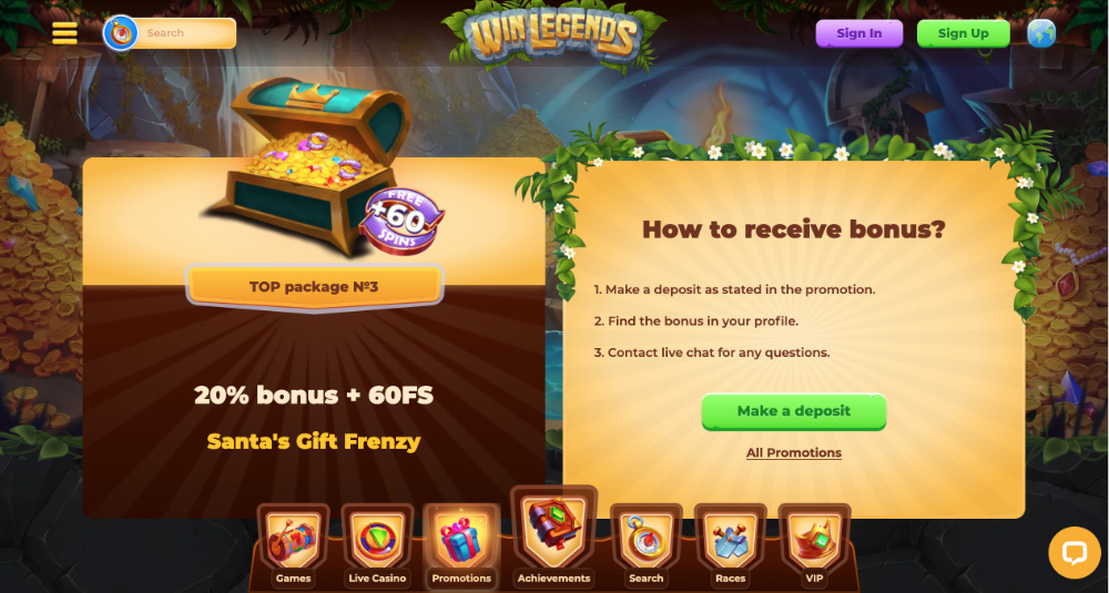 WinLegends free spins [prosinec 2025] úvodní