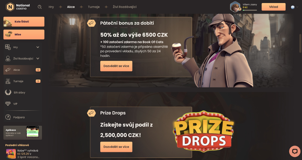 National Casino bonusy [prosinec 2025]