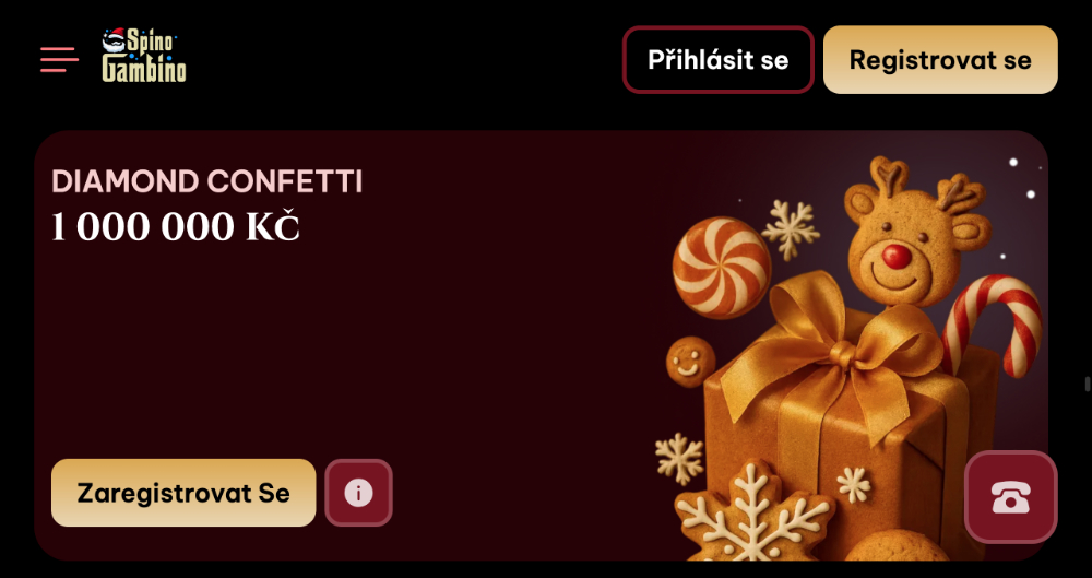 Užijte si Vánoce v casinu Spinogambino bonusy, turnaje, adventní kalendář, tematické hry apod. úvodní
