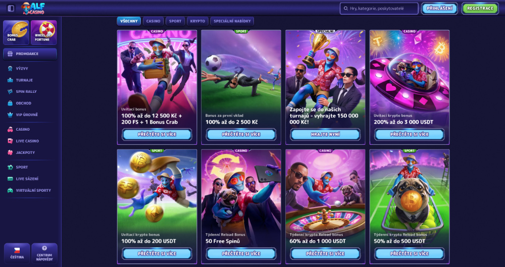 Bonificaciones de AlfCasino