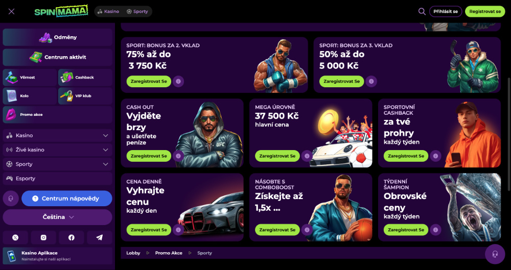 Spinmama bonusy [prosinec 2025] úvodní