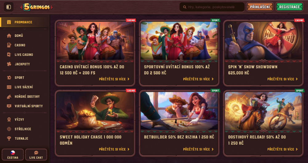 5Gringos bonusy [prosinec 2025]