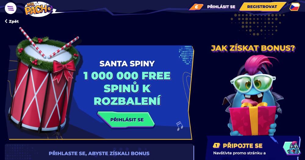 MrPacho free spins [prosinec 2025] úvodní