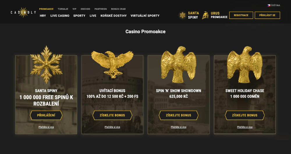 Casinoly bonusy