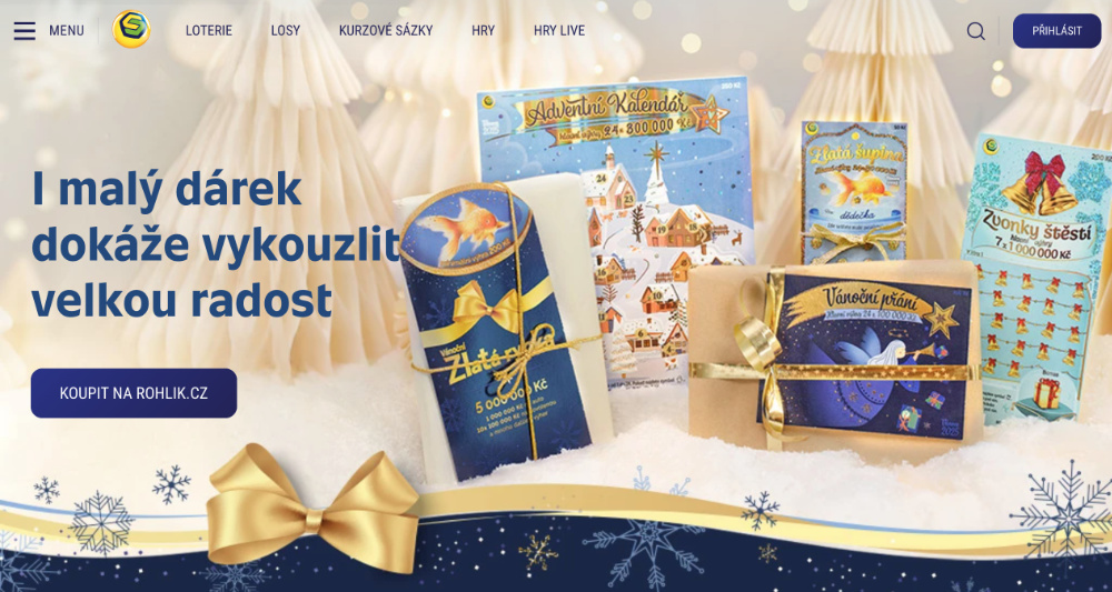 Vánoční losy od Sazky, které vám udělají radost