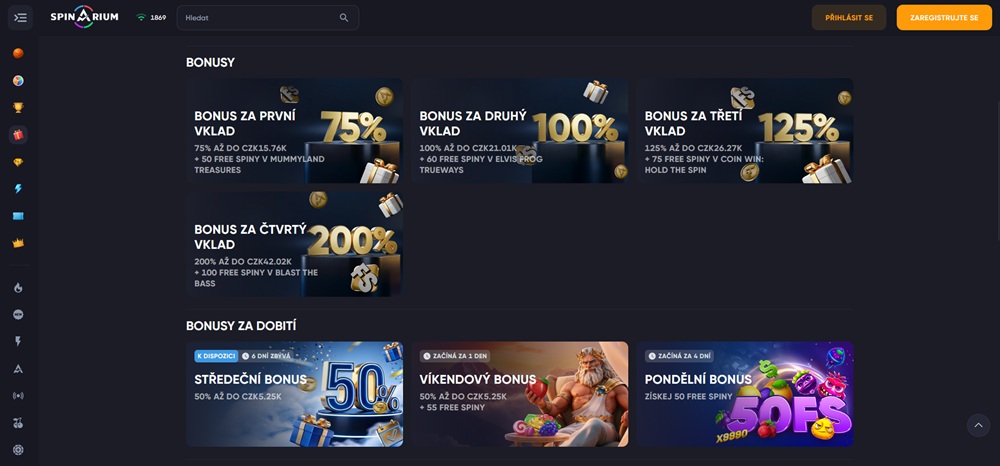 Spinarium bonusy úvod