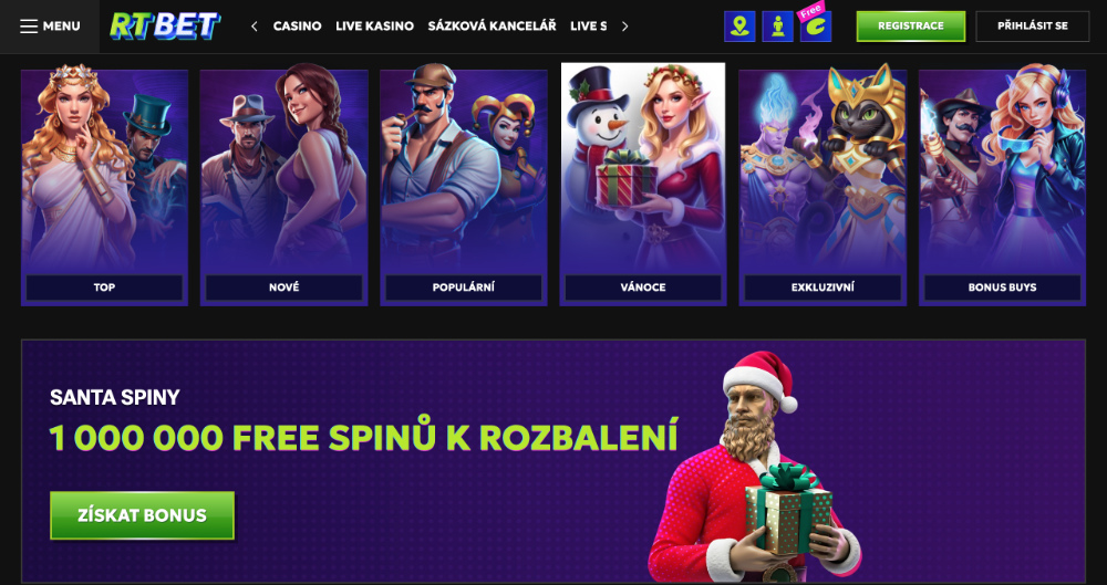 10 důvodů, proč si casino RTbet zaslouží vaši pozornost? úvodní