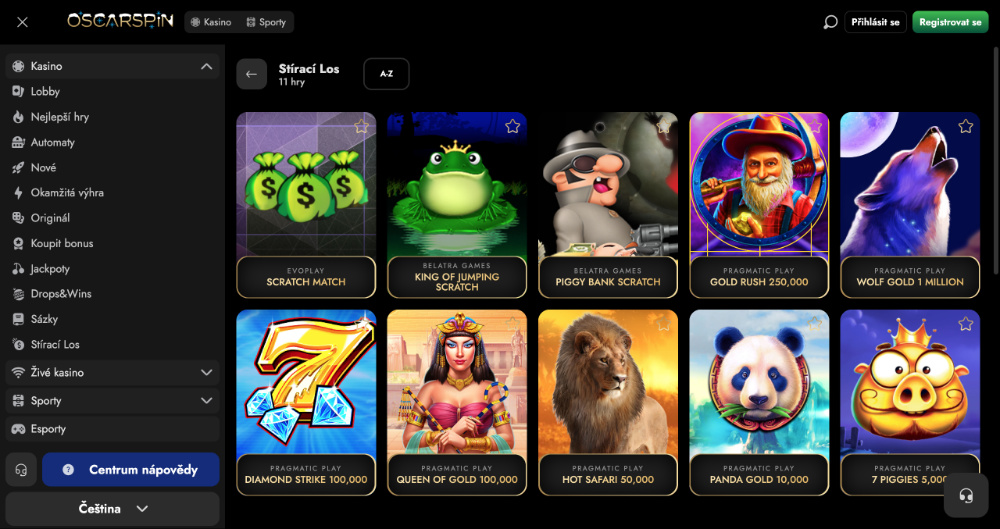 Rádi zkoušíte nové věci? Zkuste štěstí s výherními losy v casinu Oscarspin úvodní