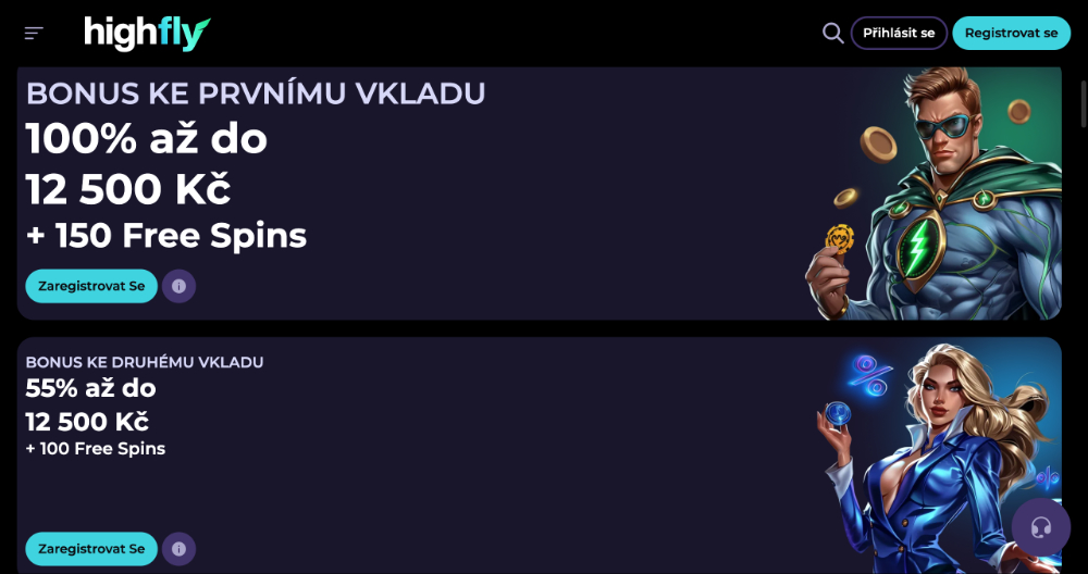 Prosincové free spiny v casinu HighFlyBet