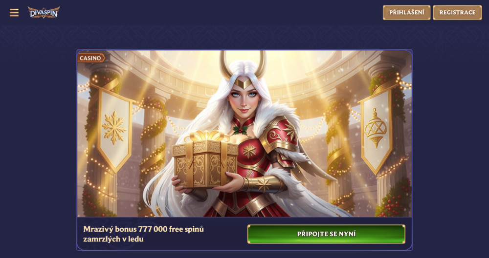 DivaSpin free spins [prosinec 2025] úvodní