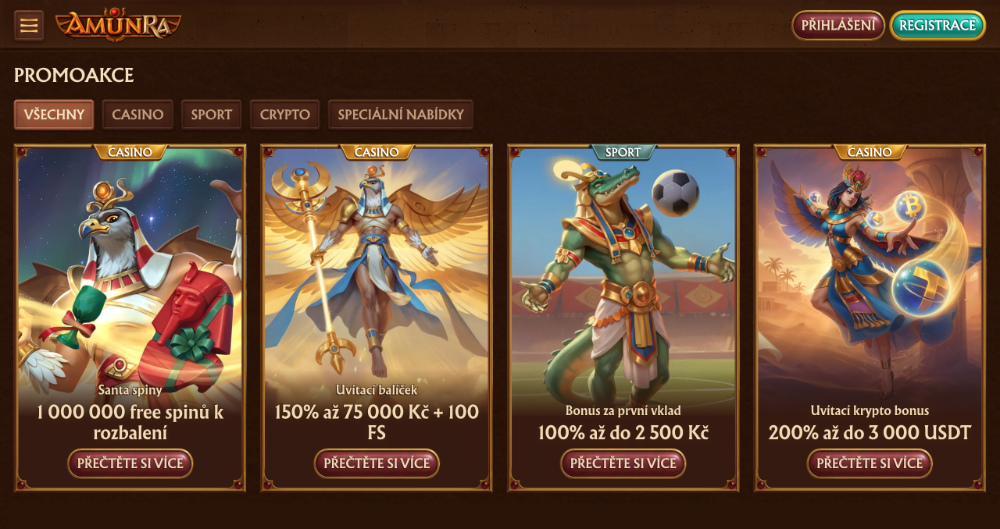 AmunRa bonusy [prosinec 2025] úvodní