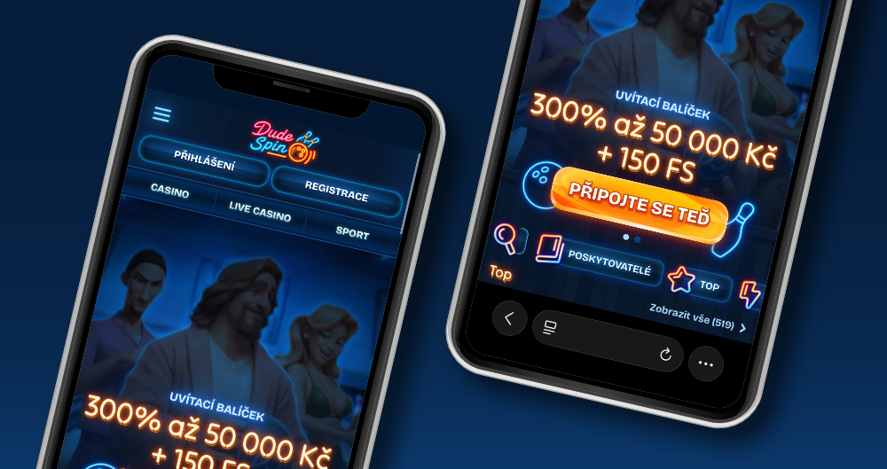 DudeSpin mobilní aplikace