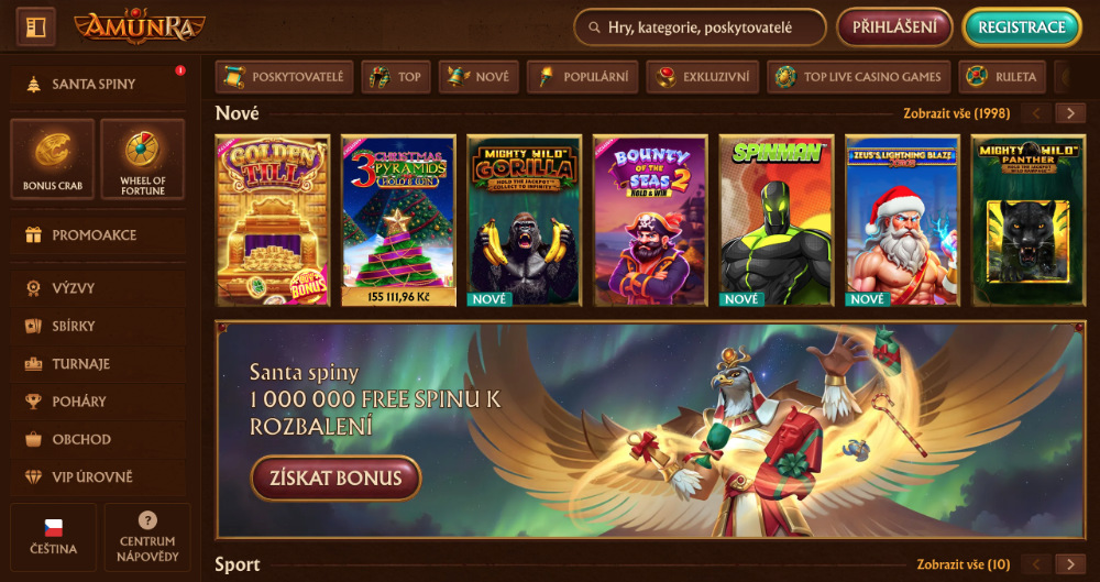 10 důvodů, proč si casino AmunRa zaslouží vaši pozornost? úvodní