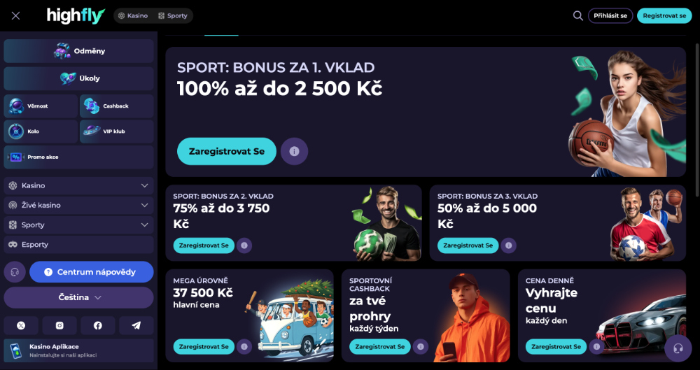 HighFlyBet bonusy