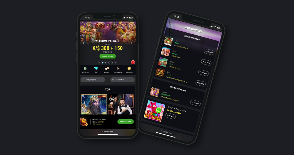Aplikace casina Betamo