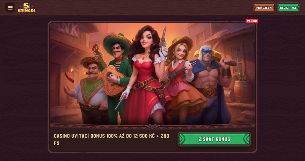 5Gringos free spins [prosinec 2025] úvodní