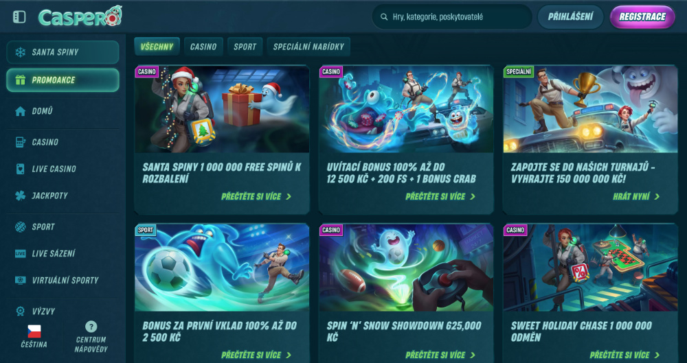 Caspero bonusy